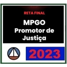 MP GO Promotor de Justiça - Reta Final (CERS 2023) - Ministério Público de Goiás